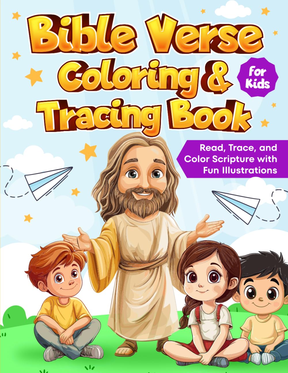 Bible Verse Coloring & Tracing Book for Kids