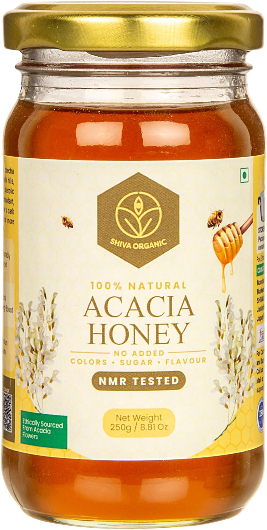 Raw Acacia Honey 250g | 100% Pure NMR Tested | Raw and Unprocessed