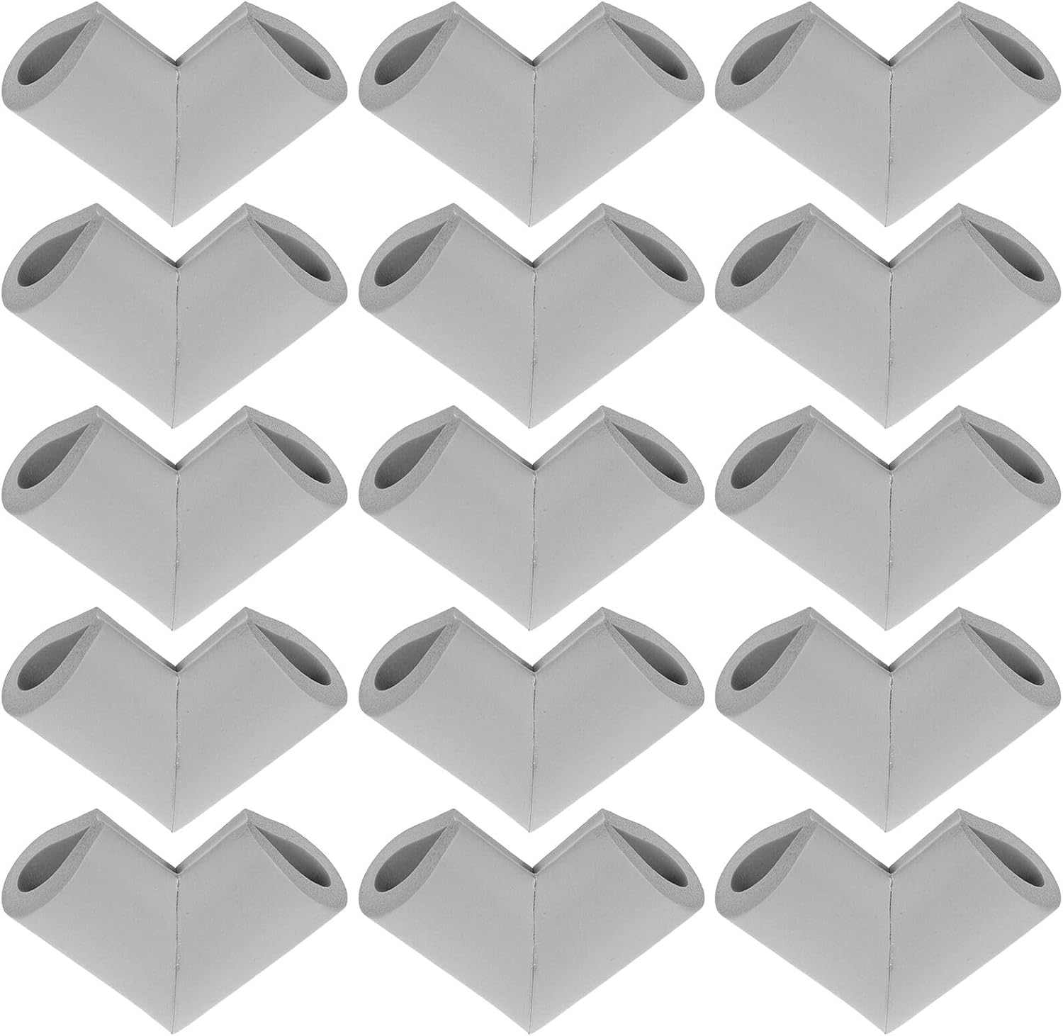 24pcs Grey Photo Frame Edge Protectors Nbr Foam Corner Guards for Fragile Artwork Packaging and Moving Supplies Shock Absorbing Shipping Protection