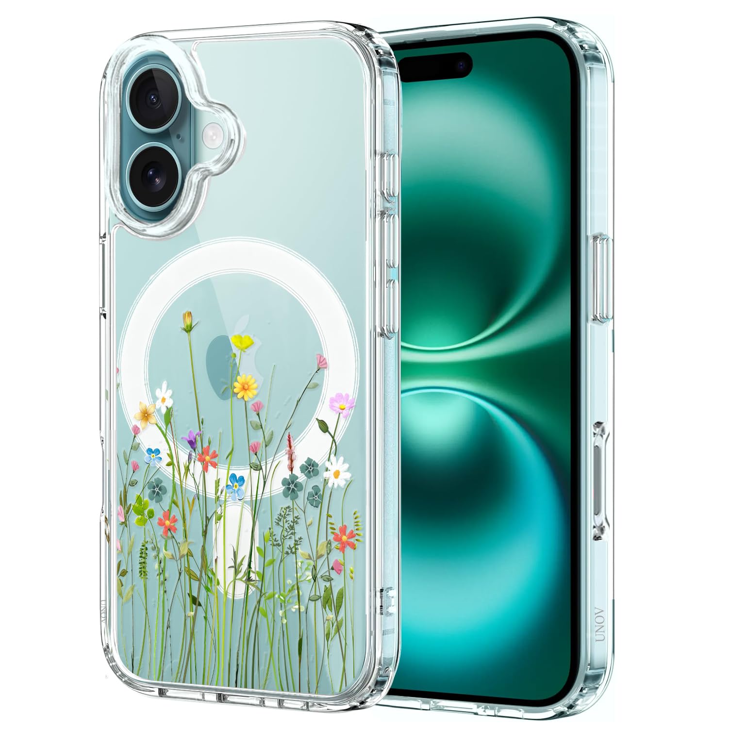 Unov Hülle für Pixel 6a Kristallklare Handyhülle, Stoßfest S