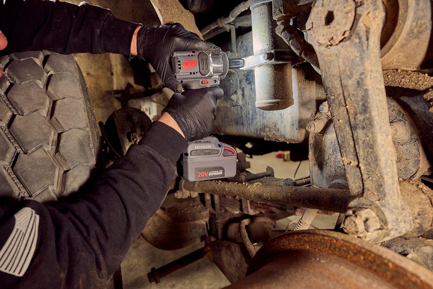 Ingersoll Rand Bezprzewodowa wkrętarka udarowa W3131, narzędzie akumulatorowe 3/8", 20 V, lekkie i kompaktowe narzędzie udarowe
