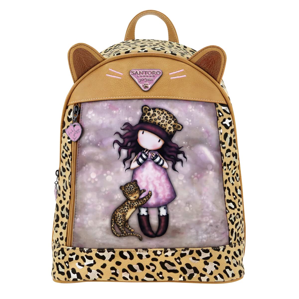 Santoro Gorjuss (Wild) - Large Rucksack - Purrrrrfect Love