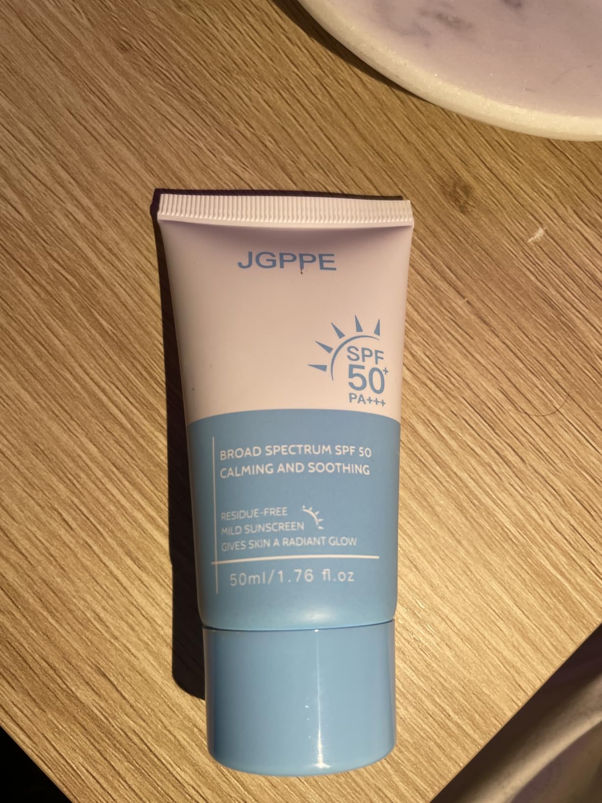 Jgppe Heartleaf Korean Sunscreen for Face SPF 50+, Silky Moisture Tinted Sun Essence, Broad Spectrum UVA/UVB Protection, Lightweight & Non-Greasy, No White Cast, 50ml (1PC)