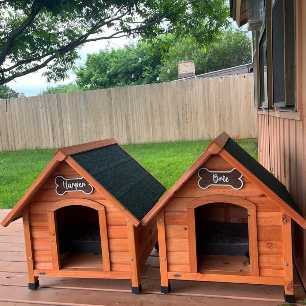 Cartello personalizzato per gabbia, cartello per cucce per cani, targhetta in legno personalizzata, targhe per camere per animali domestici, regalo per gli amanti dei cani (20 x 10 cm)