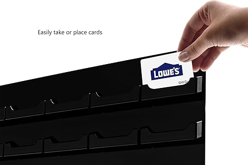 Miniatura 9 de Marketing Holders Tarjetero colgante de acrílico transparente con múltiples bolsillos para tarjetas de 3.5 x 2 pulgadas en médicos, contabilidad