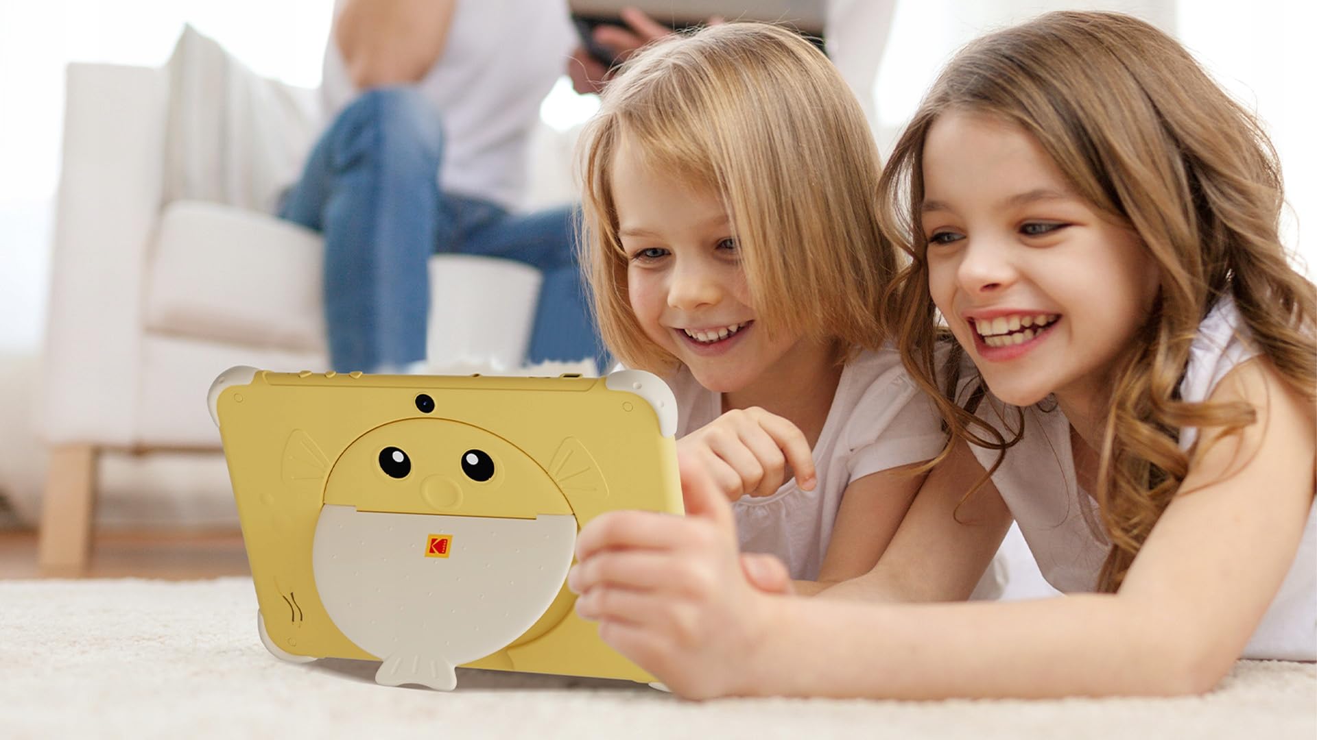 KODAK KT102 Tablet Dla Dzieci 10,1 cala HD 1280×800 Android 15 4GB RAM 64GB Pamięci Rozszerzenie do 128GB Bateria 6000mAh Wytrzymałe etui ochronne