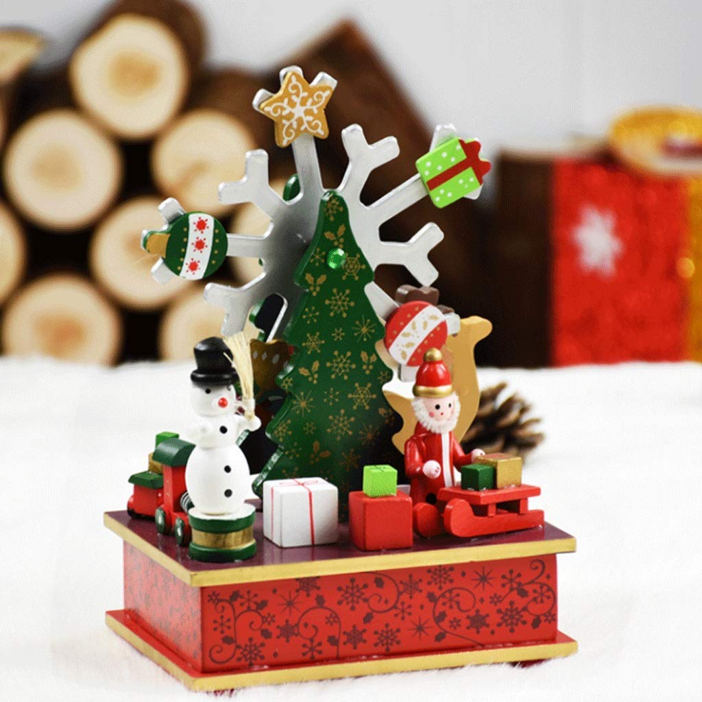Amazon.co.jp: クリスマスオルゴール木製クリスマスツリー