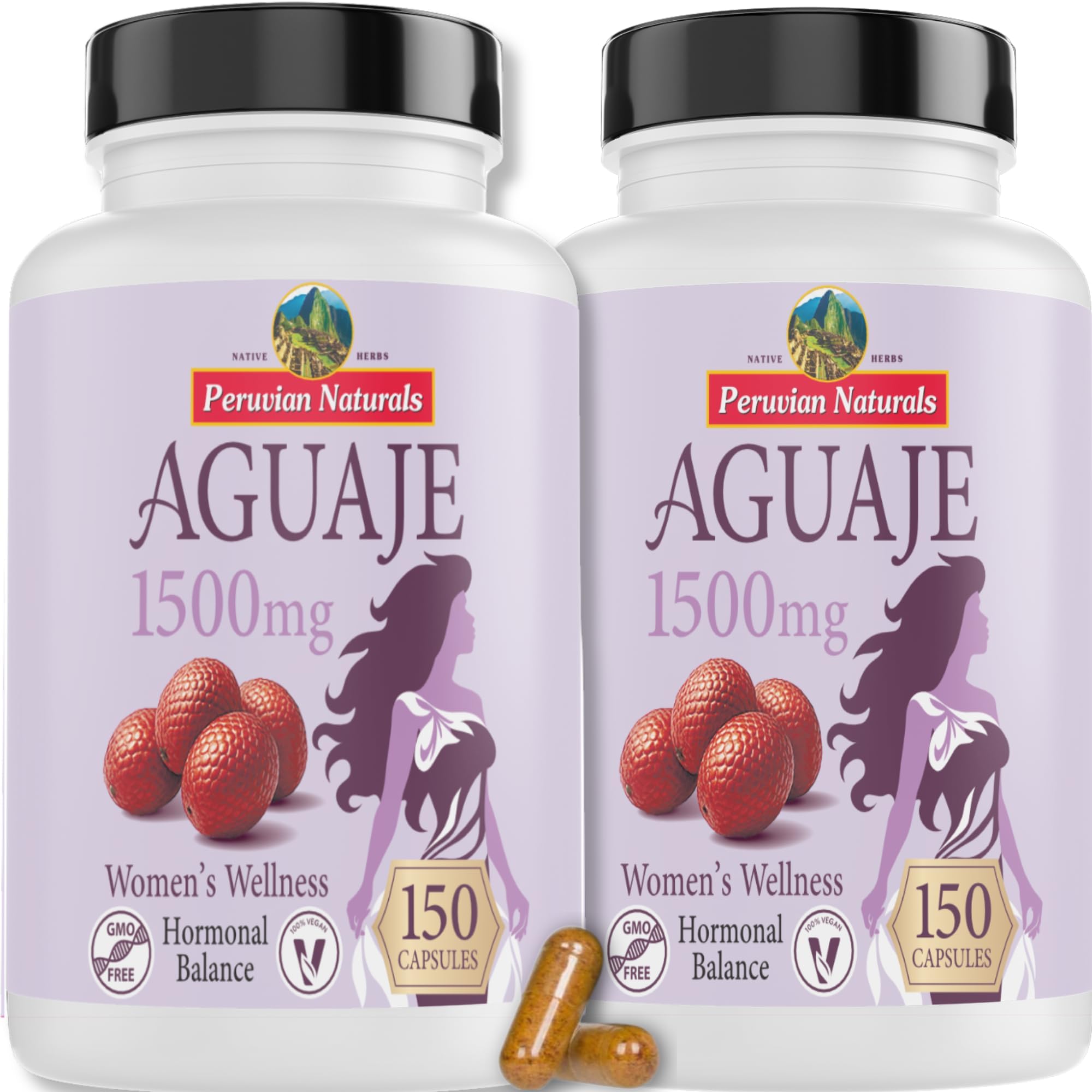 Peruvian Naturals Aguaje Capsules for Women 150 Pills - Natural Curves for Female Health Supplement, Powerful Hormone Balance, Buriti Fruit, Non-GMO, Vegan — Amazon image 8