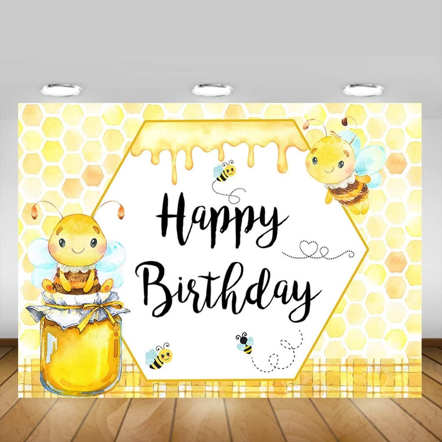 捧呈 バック紙 背景紙 ハニービー はち 誕生日 バースデー 壁紙 バナー 写真撮影 新生児 黄色 イエロー アクセサリー イベント パーティー スタジオ 赤ちゃん 撮影小道具 Www Rubberdev Gov Lk