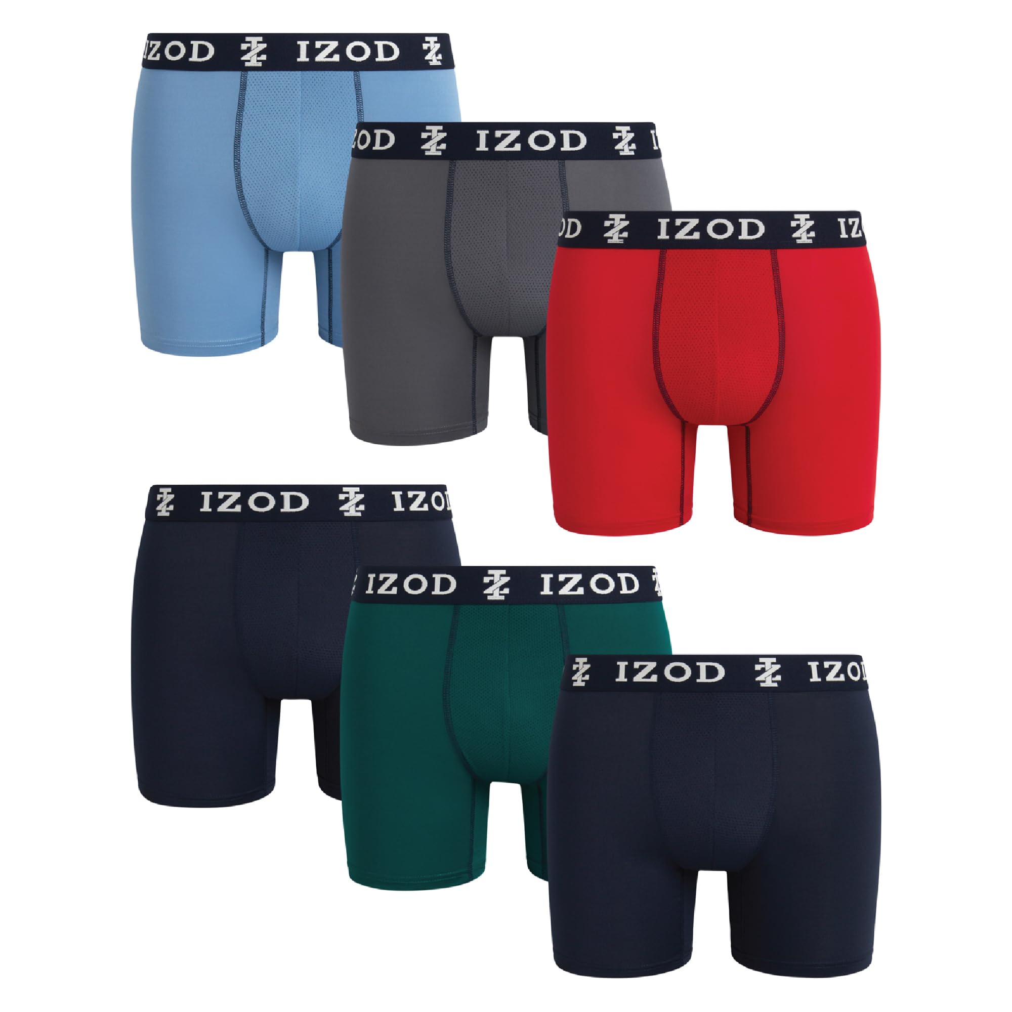 IZOD 6-Pack No Fly Boxer Briefs