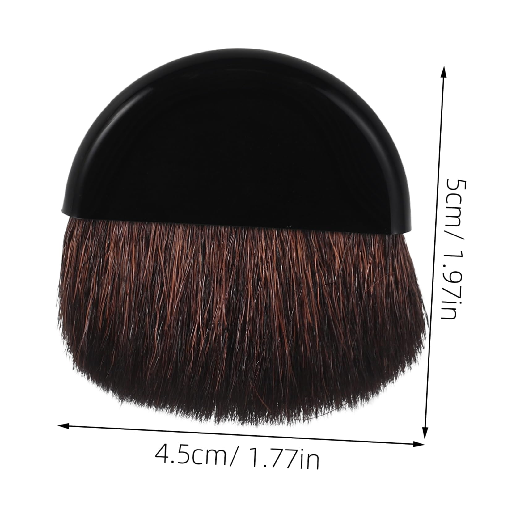 Beatifufu Portable Blush Brush Small Powder Brush Soft Nylon Multi-functional Makeup Tool for Travel Contouring