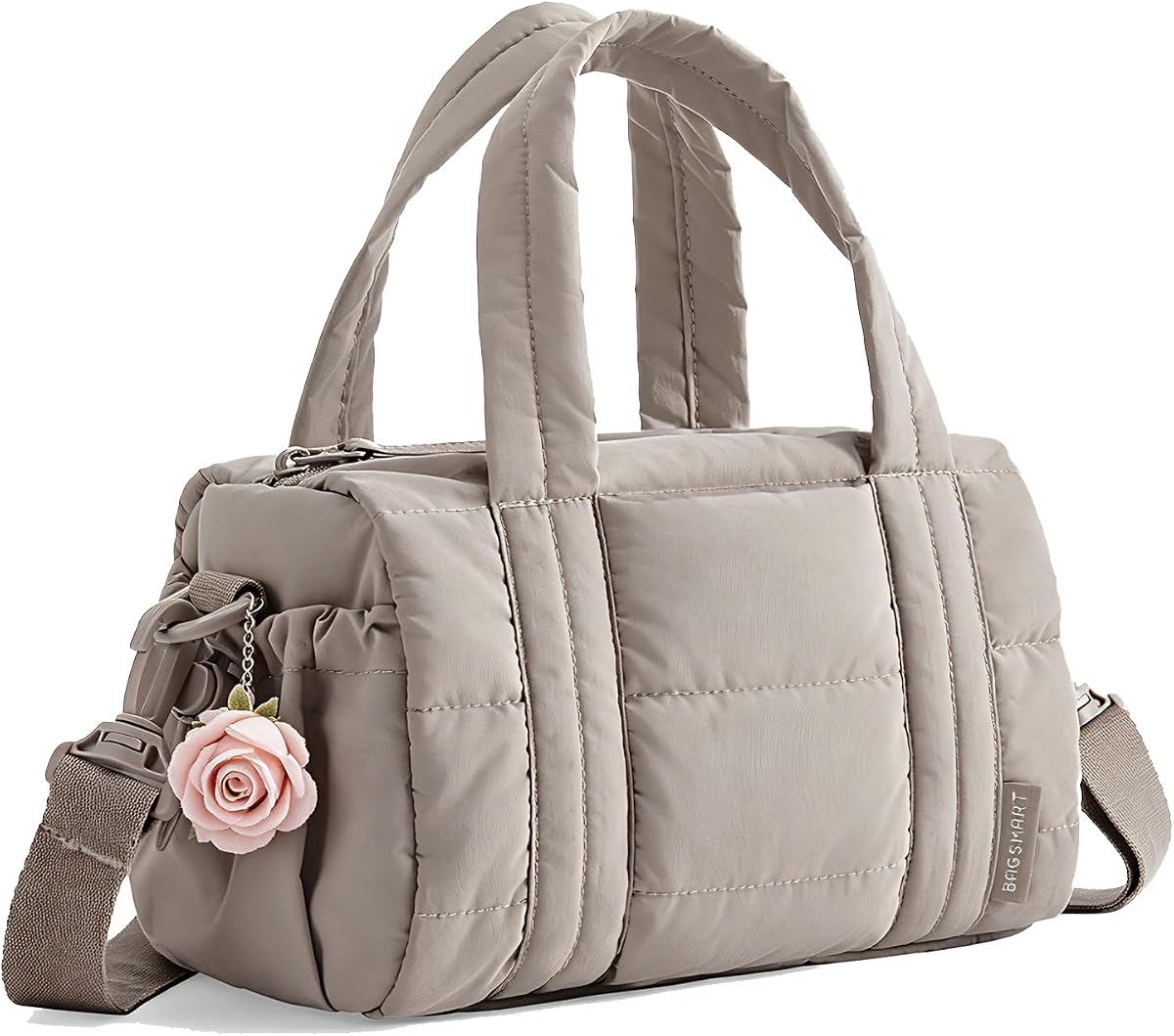 BAGSMART Bolsa de gimnasio Reiki para mujer, esterilla de yoga hinchada, bolsa de viaje para fin de semana | Forro resistente a pelusas, bolsillo para secado húmedo y tapete antideslizante, ultraligero, espacioso para equipo de entrenamiento, botella de agua, viajes, deportes