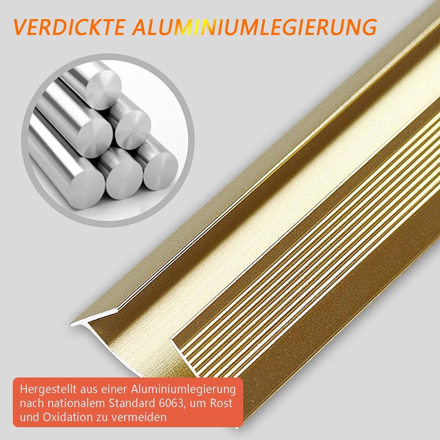 Profilo angolare in alluminio per battiscopa – Moderna striscia per soffitto per un elegante design d'interni, 135 cm di lunghezza, 2,3 cm di larghezza