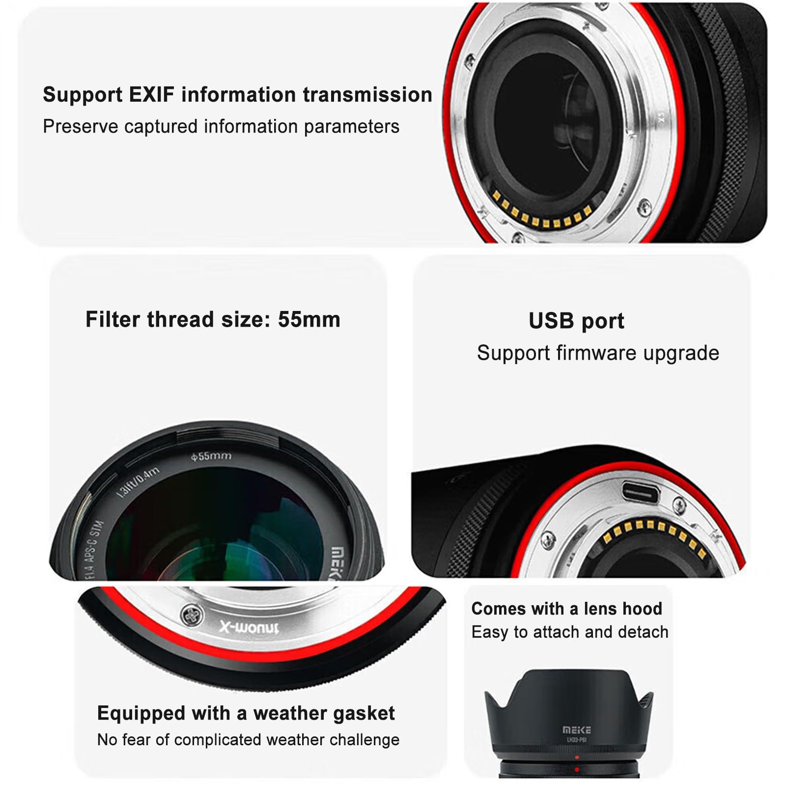 Amazon.com : Meike 33mm F1.4 X-Mount APS-C Large Aperture Auto