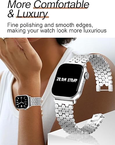Vista 38 de JR.DM Starlight - Correas compatibles con Apple Watch de 1.496 pulgadas, 1.575 pulgadas, 1.614 pulgadas, 1.654 pulgadas, 1.732 pulgadas, 1.772 E