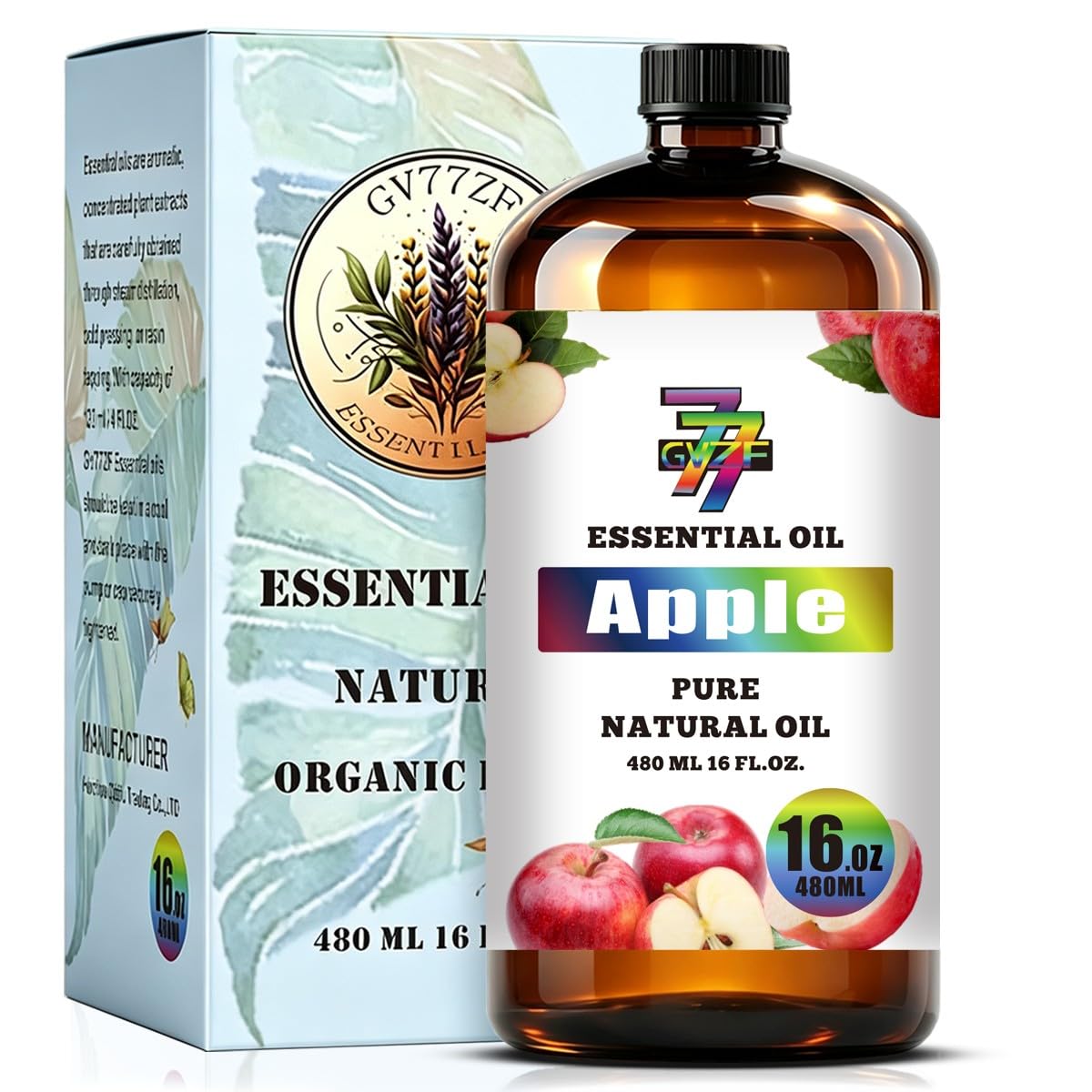 Fresh Apple Essential Oil for Diffuser Massage, Apple Oil 16 fl oz