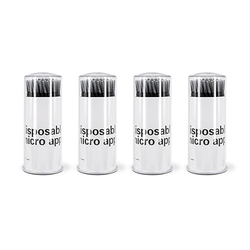 Miniatura 5 de i-Laesh 400 brochas microaplicadoras desechables para extensiones de pestañas, hisopos de algodón, maquillaje, cuidado oral y personal, mini