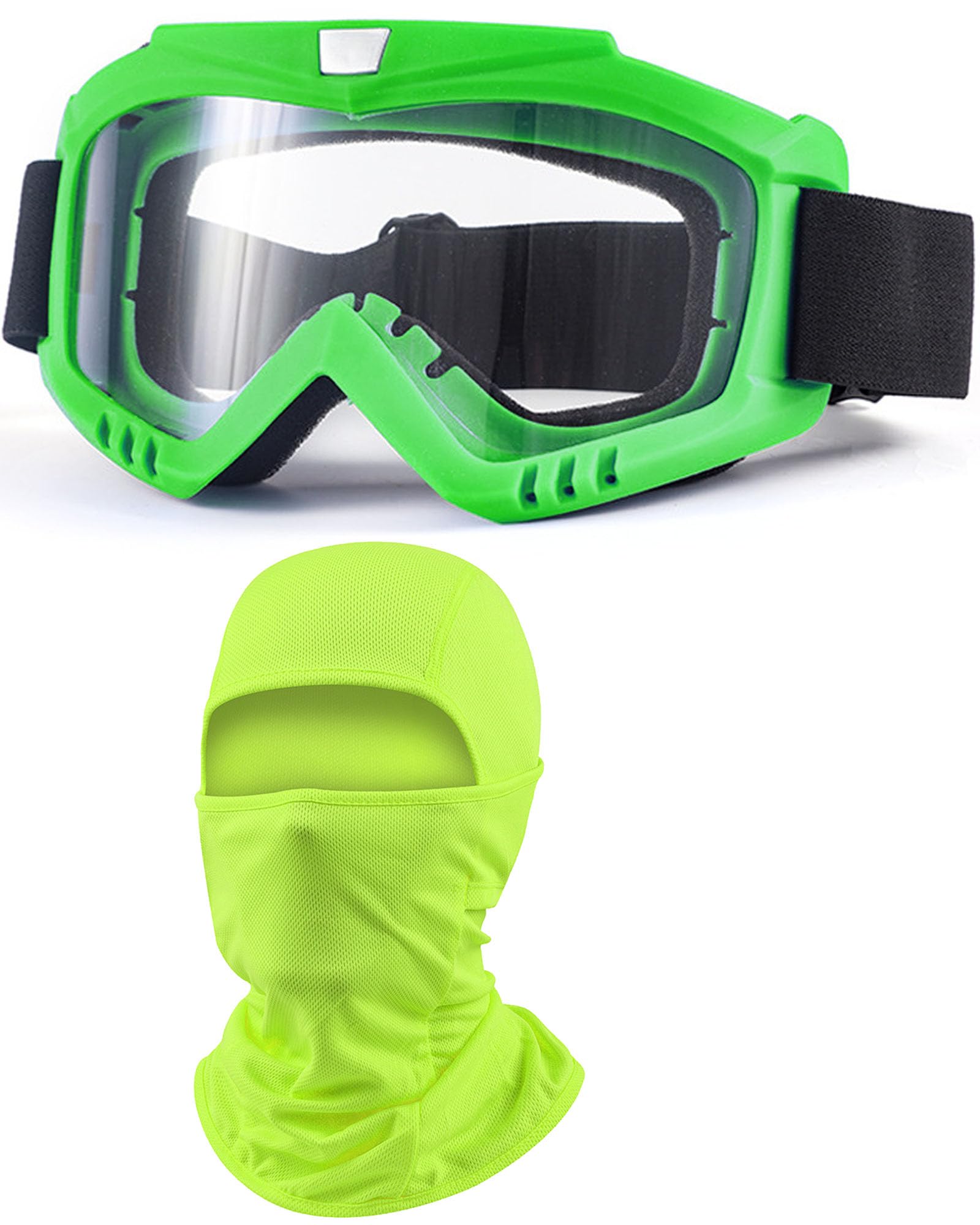 Dirt Bike Goggles with Balaclava Motorcycle ATV Riding Ski Motocross Windproof Dustproof Racing Glasses for Women Men