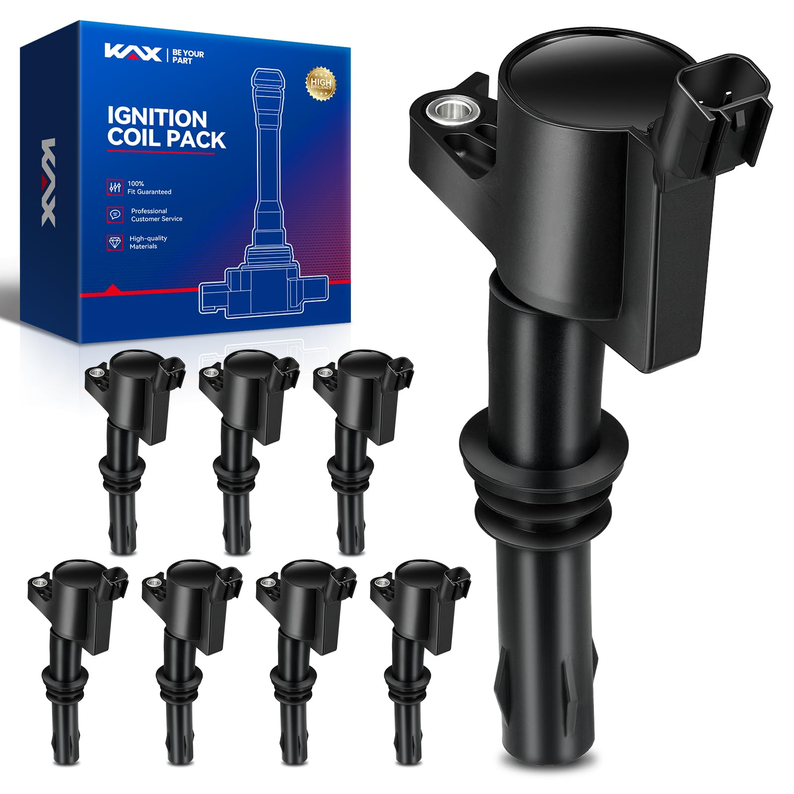 KAX Ignition Coil Pack Fit for Ford F-150 2004-2008 5.4L
