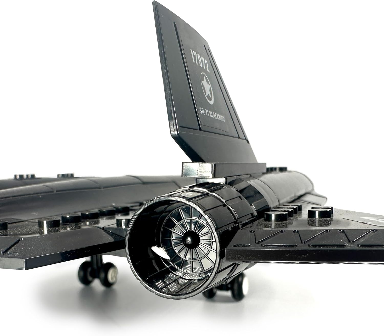 General Jim's SR-71 Blackbird Building Set – 183-Piece Military Model for Aviation Enthusiasts, 17.2" Display, Compatible with Major Brands, Authentic Decals, Perfect for Teen & Adult Collectors
