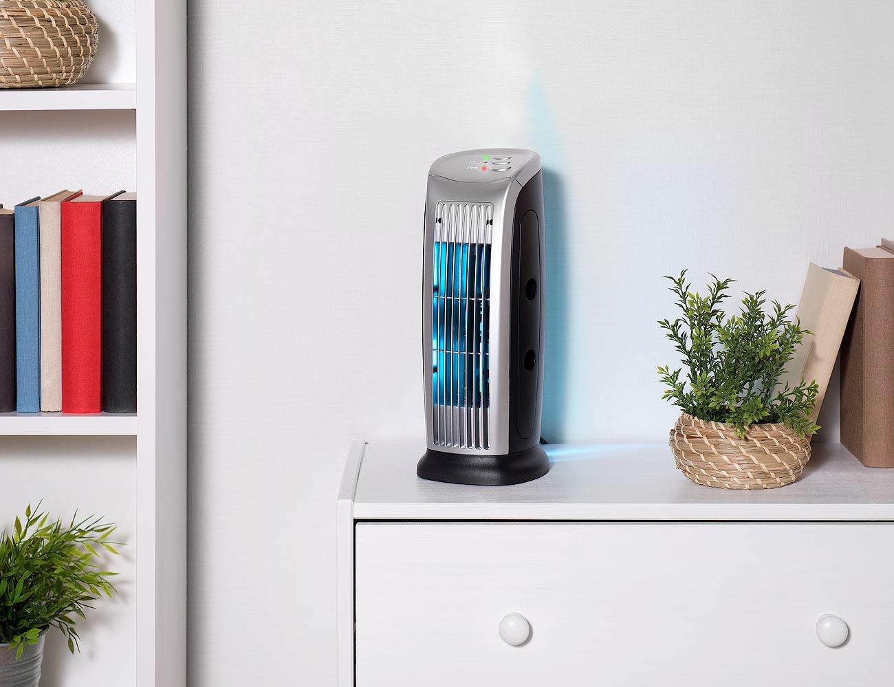 Sichler Haushaltsgeräte Purificateur d'air 10 W avec lumière UV, ioniseur et ventilateur LR...