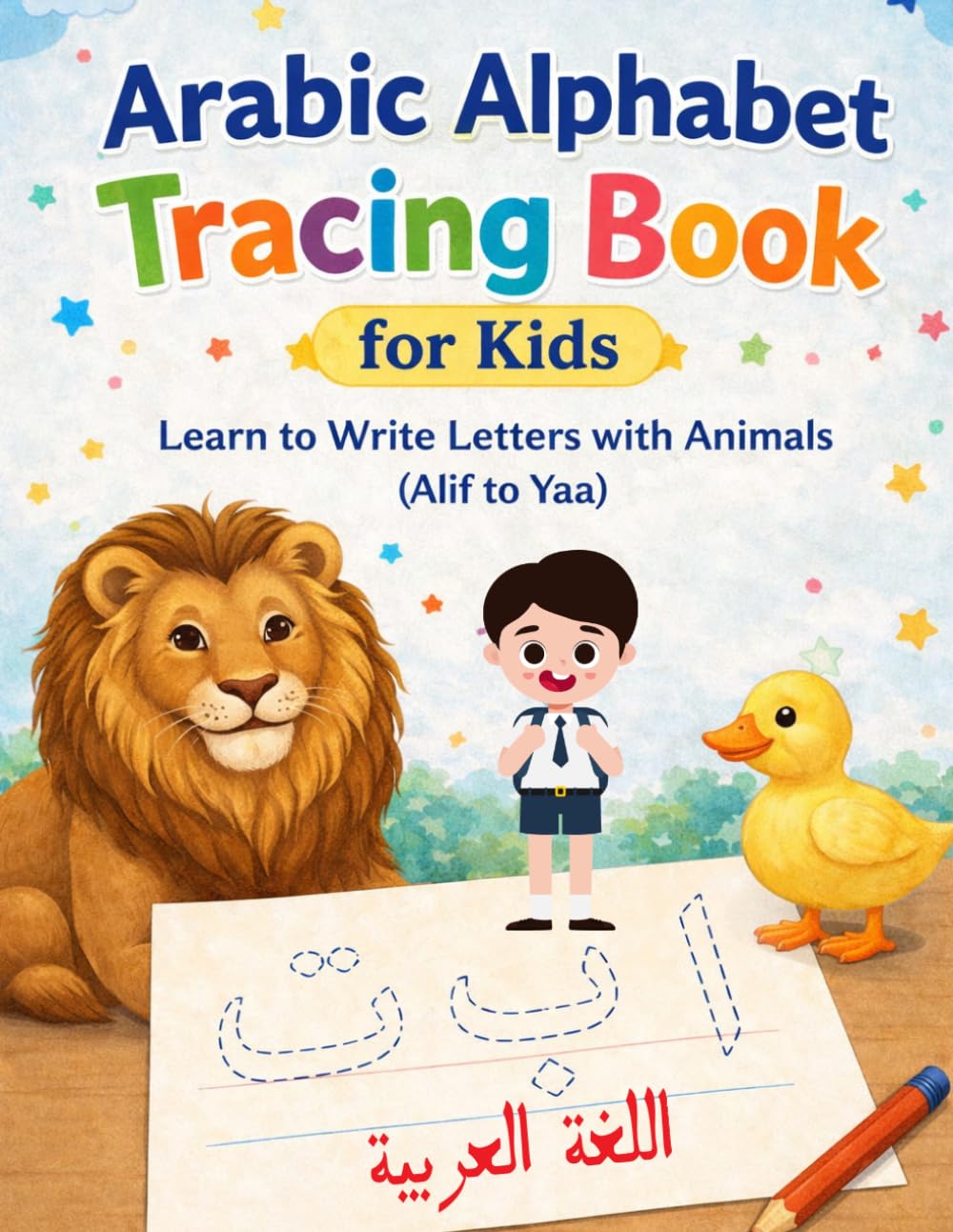 Arabic Alphabet Tracing Book for Kids: Learn to Write Letters with Animals (Alif to Yaa) | Fun Handwriting Practice Workbook for Preschool & Beginners