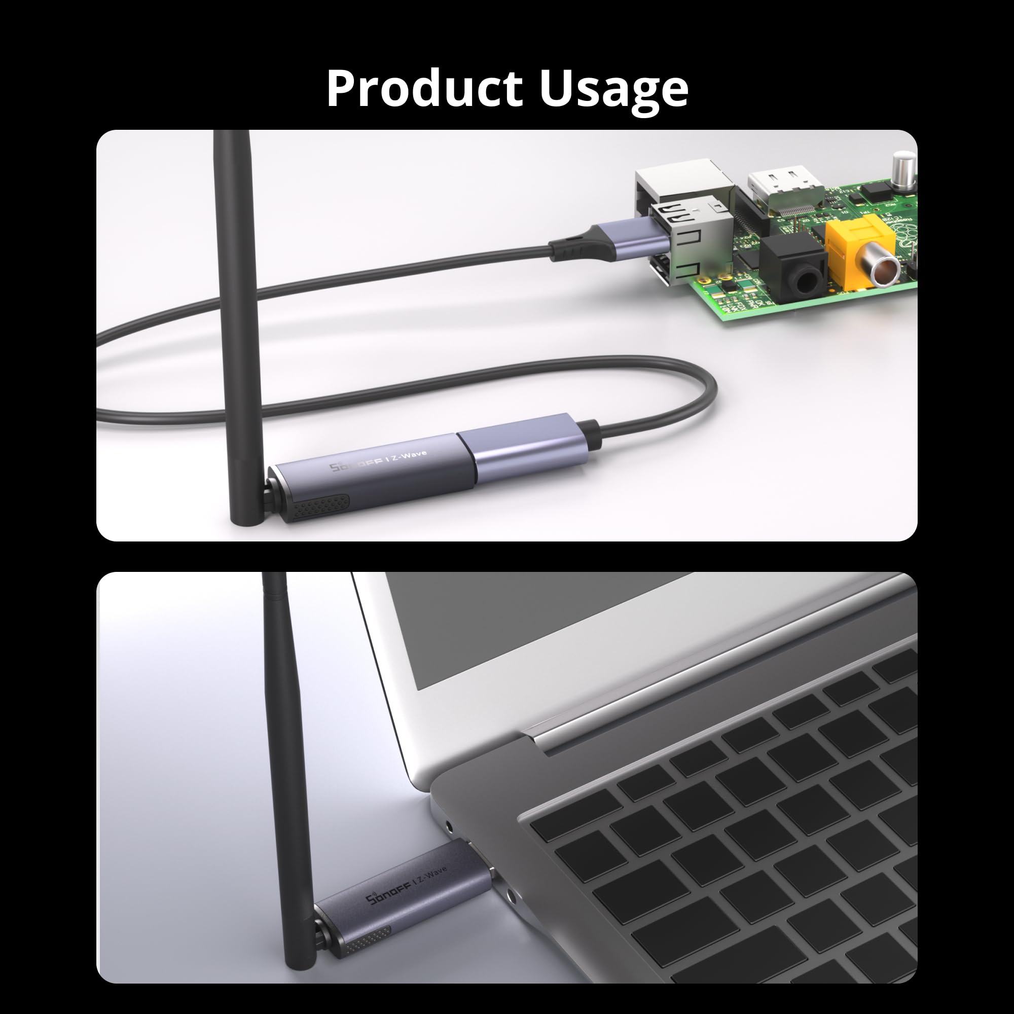 SONOFF Z-Wave 800 Dongle Plus (Dongle-PZG23), USB-Stick mit EFR32ZG23, kompatibel mit Home Assistant und openHAB, S2-Sicherheit, stabile und weitreichende Smart-Home-Steuerung - 4