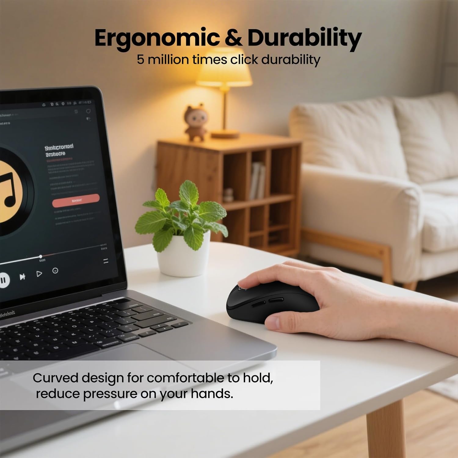 Ergonomic design of CITLLA Wireless Mouse