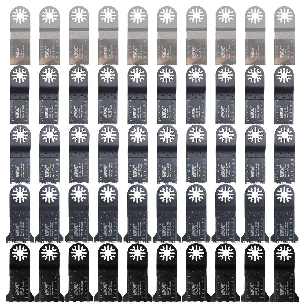 HAOLI Accessori per utensili oscillanti 50 pezzi / set Lame per seghe Per la maggior parte degli strumenti di oscillazione del potere, come Dremel