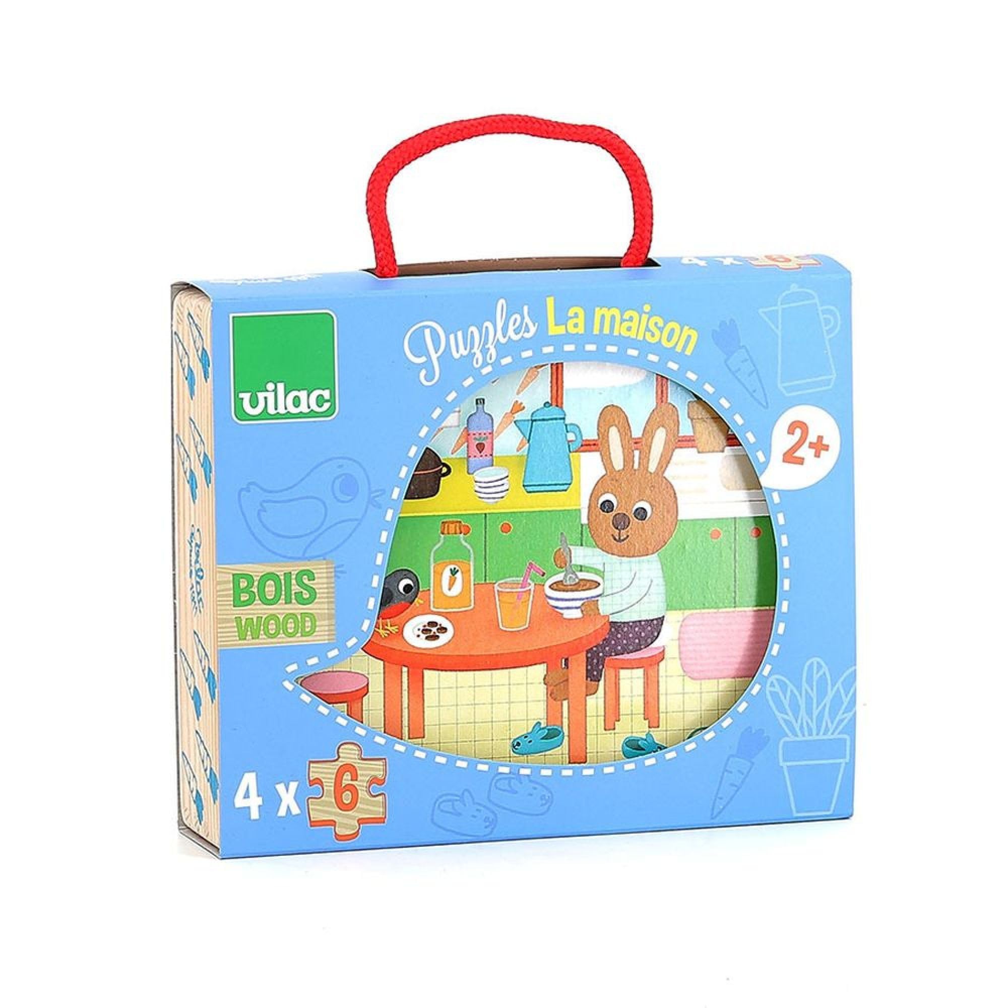 Vilac Vilac2643 House Puzzle (4-Piece)