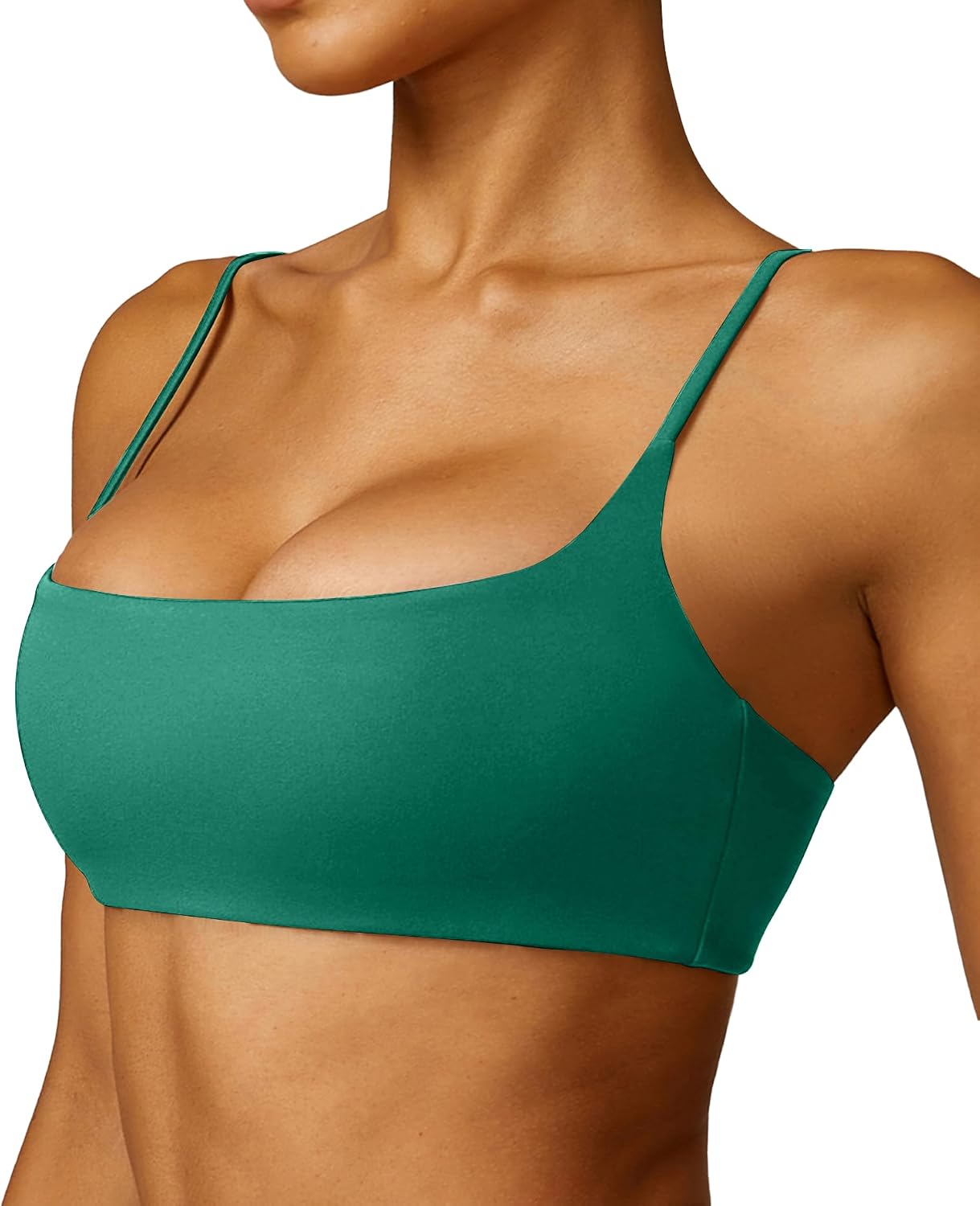 Women's Sports Bra Low Impact Lightweight Casual Workouts Bralette Removable Yoga Bra Thin Straps Sexy Bra Everyday Bras