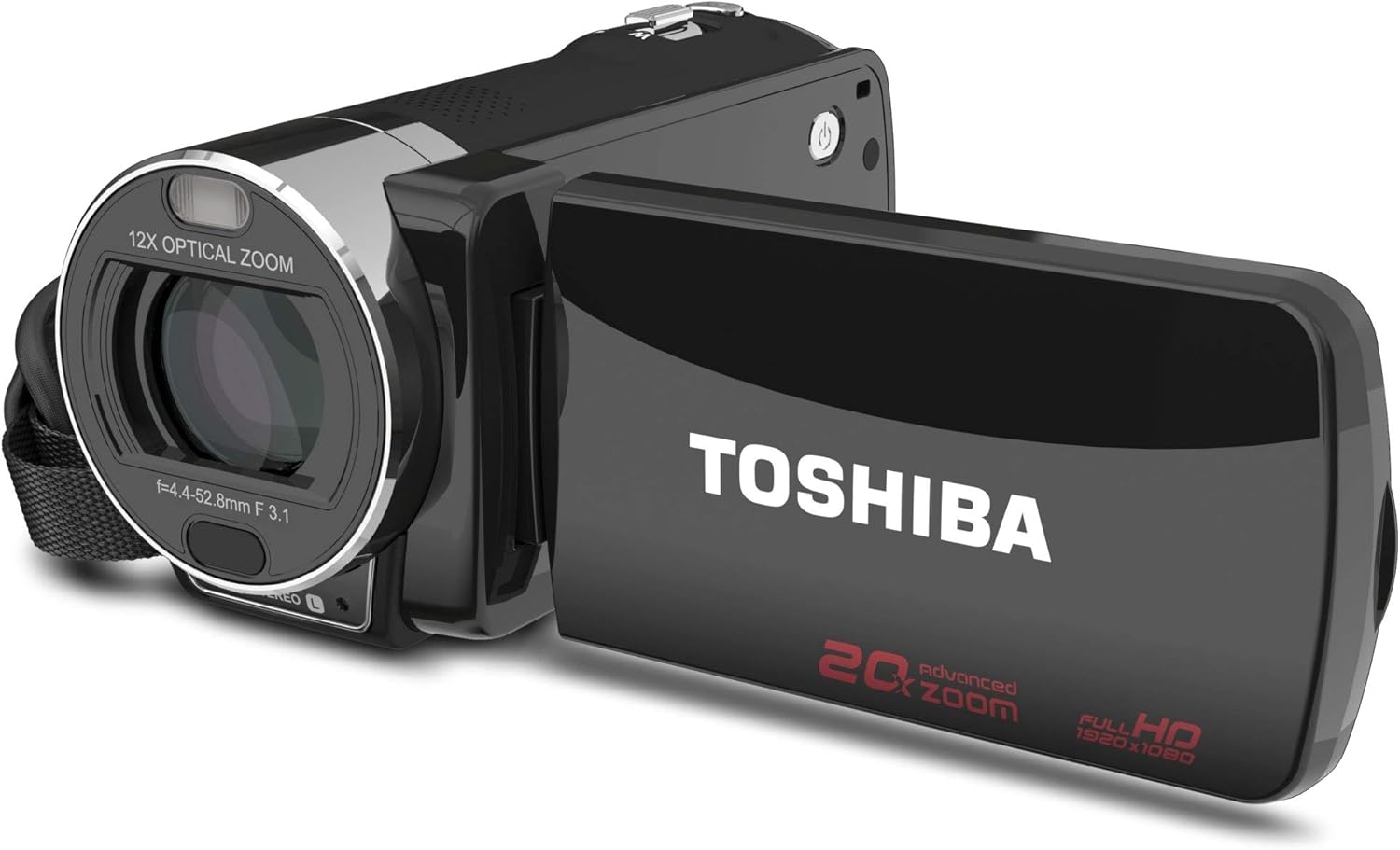 Toshiba Camileo X200 Camcorder side view ポート付き