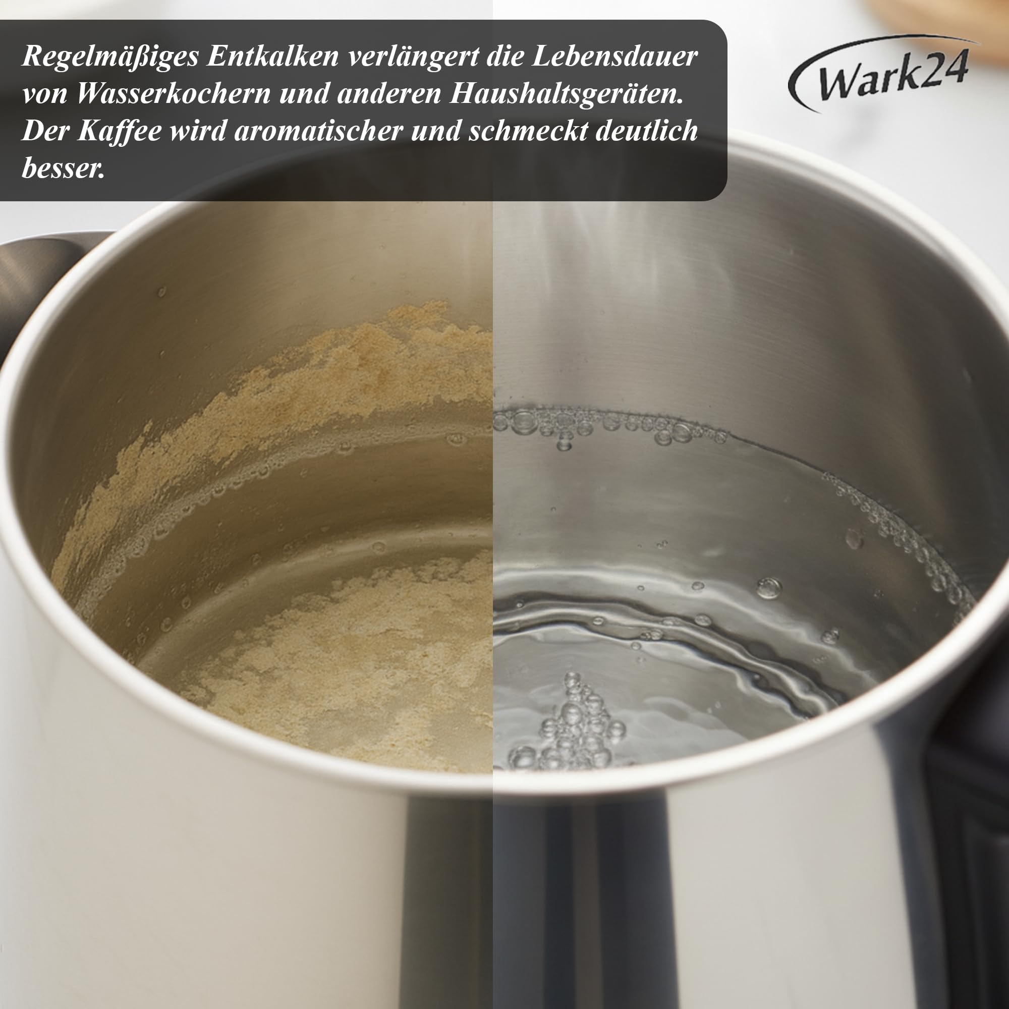 Flüssigentkalker 3x 5 L mit Farbindikator, Universal-Entkalker & schonender Kalklöser für Kaffeemaschinen, Wasserkocher & Haushaltsgeräte, biologisch abbaubar
