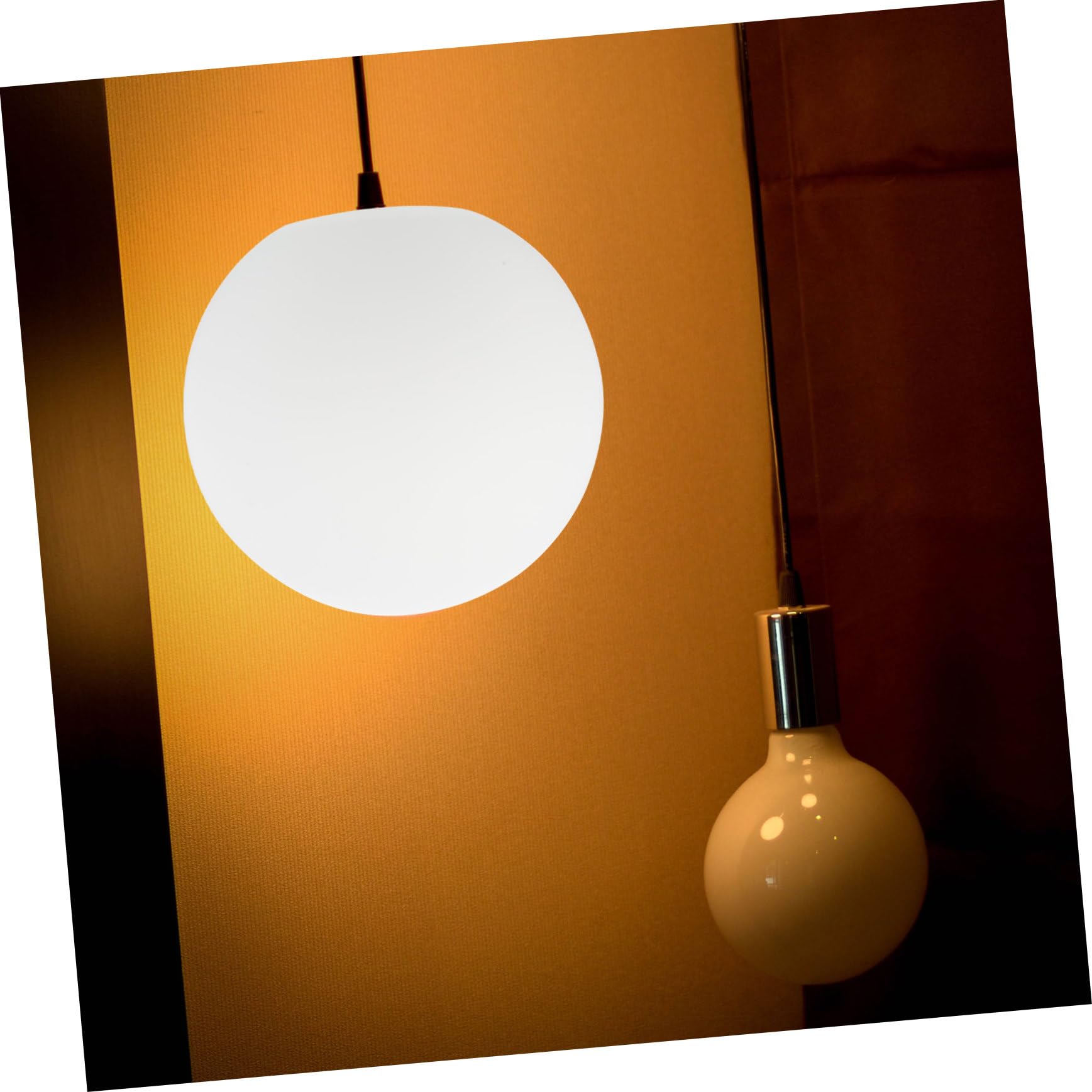Abat-jour en Verre Globe Givré 2 Pièces pour Lampe