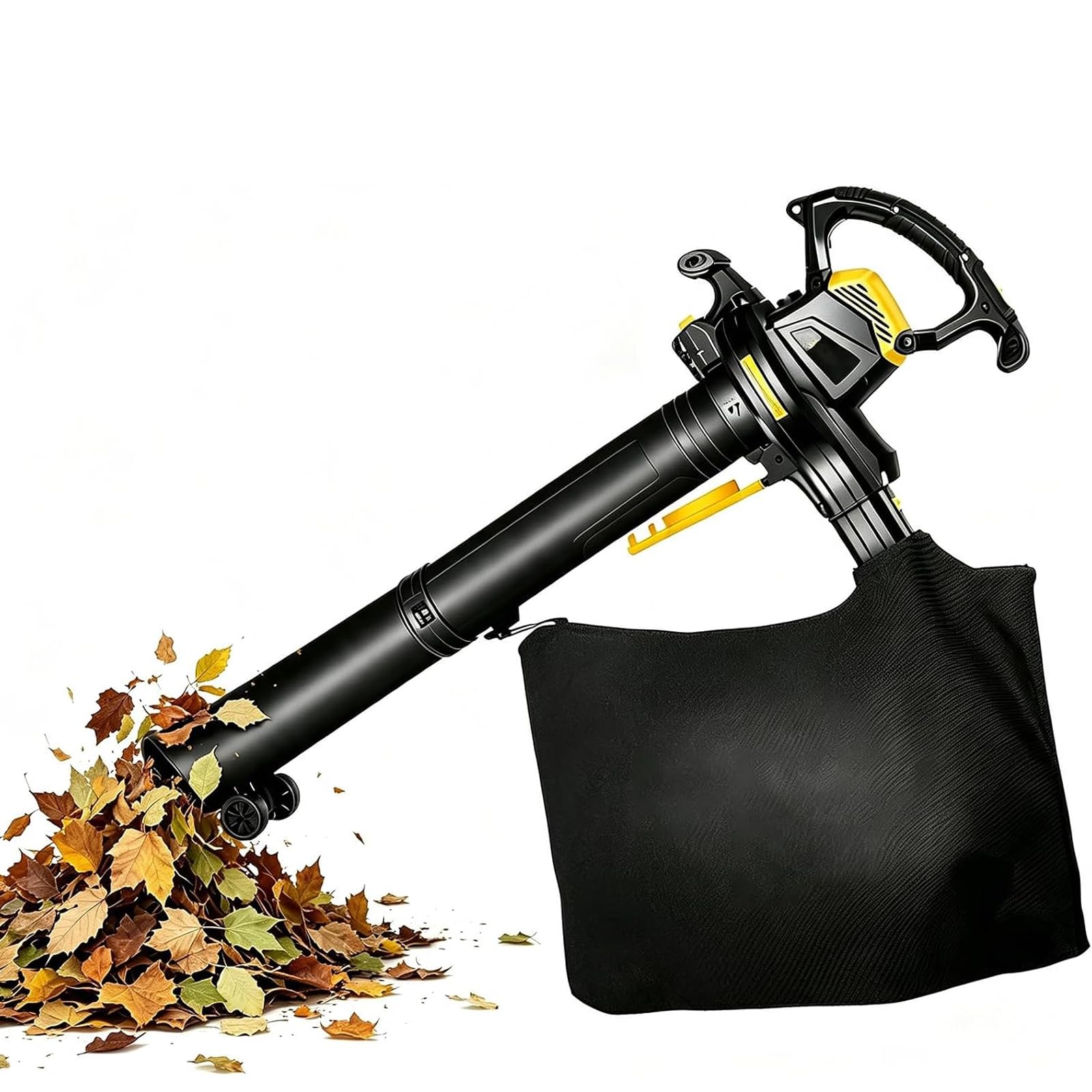 Soplador/Aspirador de Hojas eléctrico de 3800 W, Bolsa de Recogida de 40 L