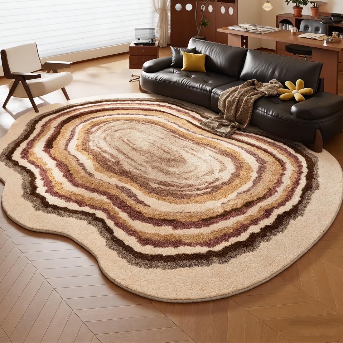 Tapis vintage géant anti-dérapant pour sécuriser et adoucir vos sols
