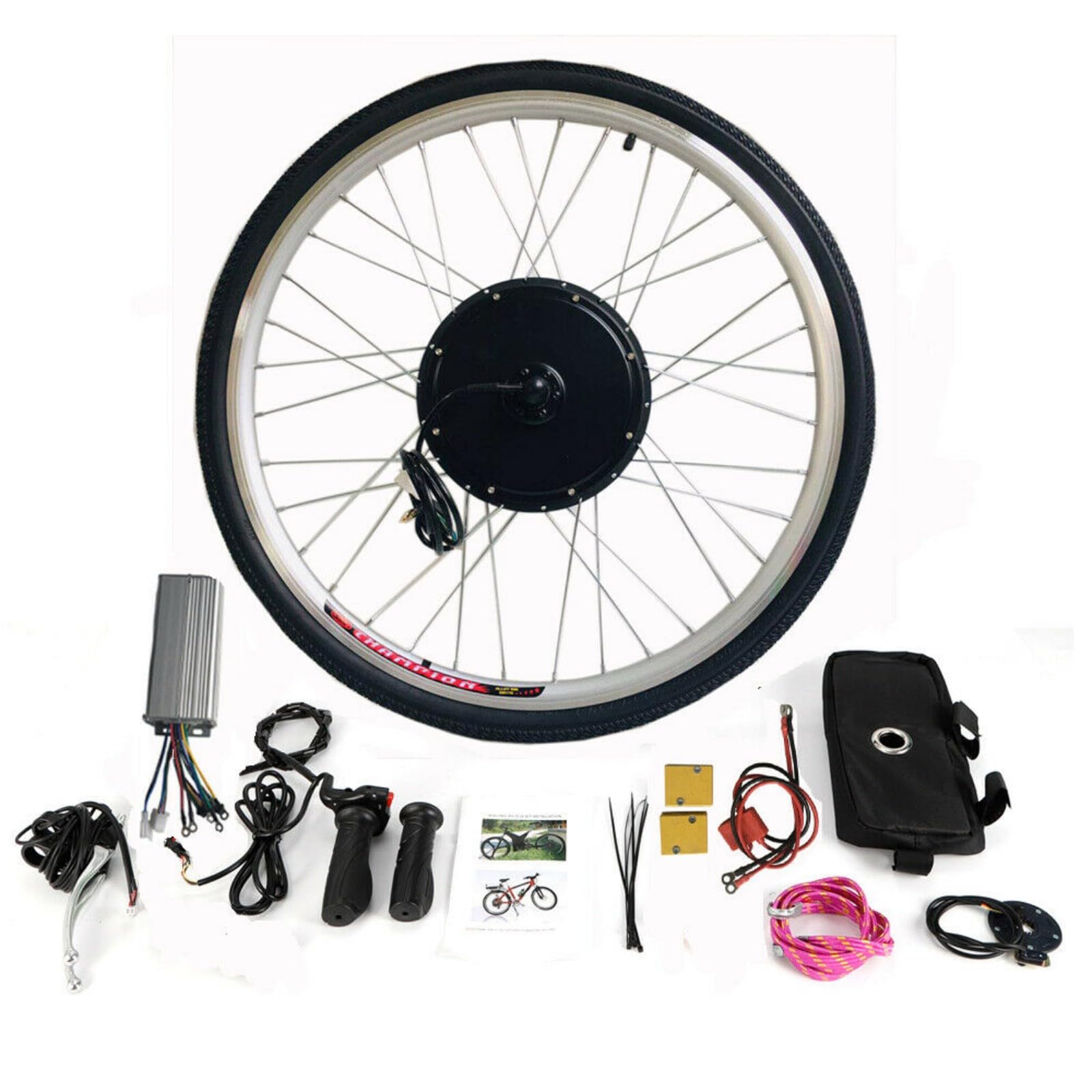 Zestaw do konwersji tylnego koła elektrycznego, zestaw do konwersji roweru na tylne koło, 36 V, 800 W, zestaw do konwersji roweru elektrycznego, odpowiedni do rowerów 28-calowych
