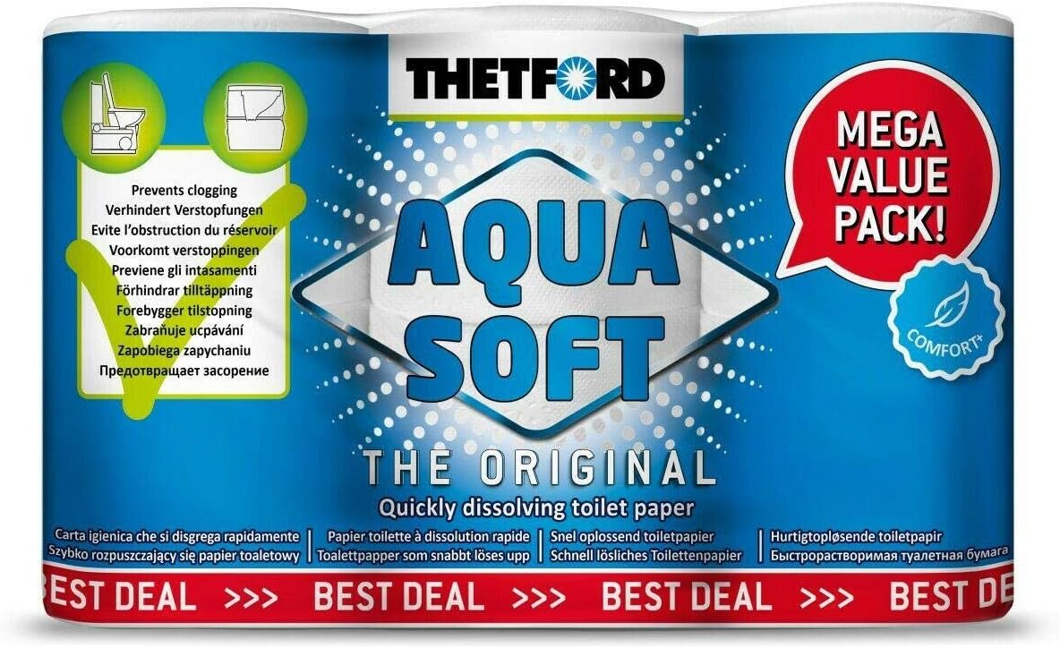 Thetford Aquasoft Soft Toilet Tissue (6 Rolls)