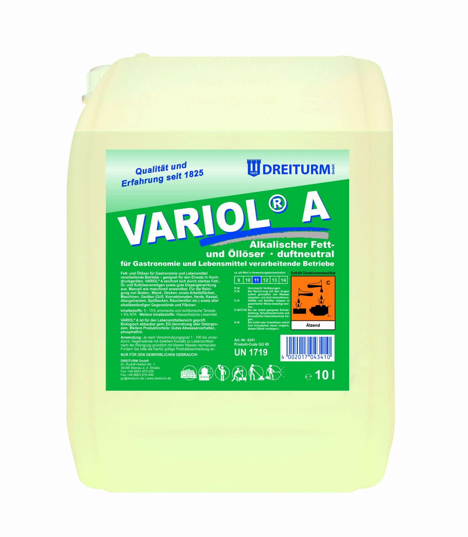 Dreiturm Variol A Fett- und Öllöser
