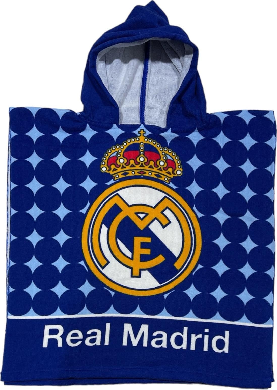 Real Madrid Poncho Playa Toalla Unisex Infantil Juventud Multicolor Talla Única