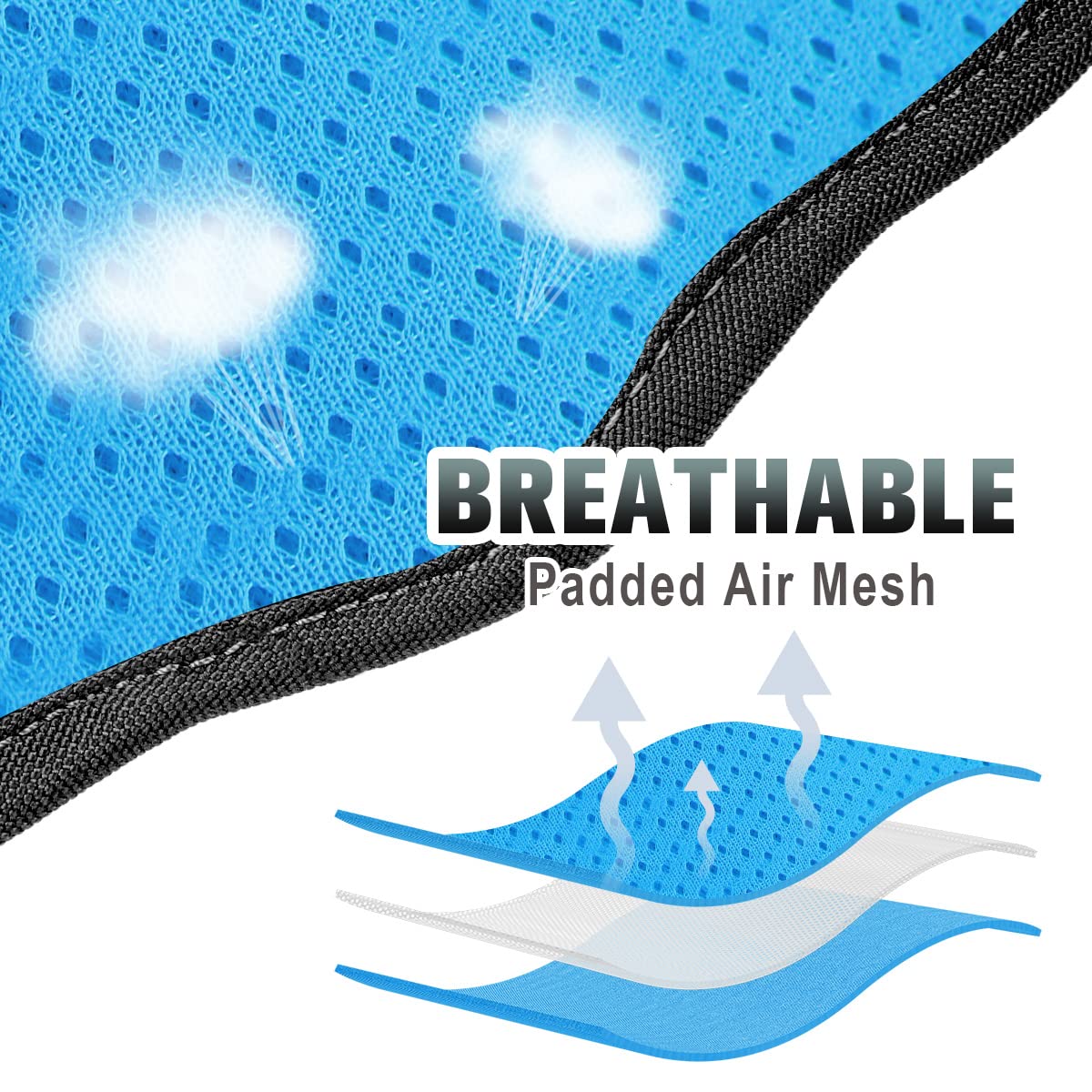 BARKBAY No Pull Dog Harness Large Step in Reflective Dog Harness with Front Clip and Easy Control Handle for Walking Training Running with ID tag Pocke(Blue/Black,M - image 6