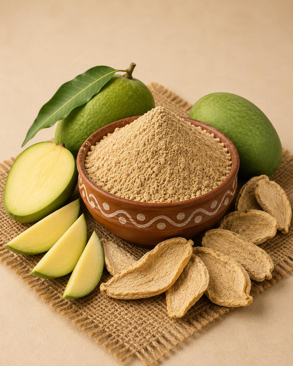 Marwadi Rasoi Amchur Powder, Dried Mango, Powder Form, Authentic Indian Spice for Chaat, Sabzi & Marinades, 50g 1