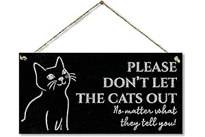 Cat Home Sign - Beware of Cats Sign