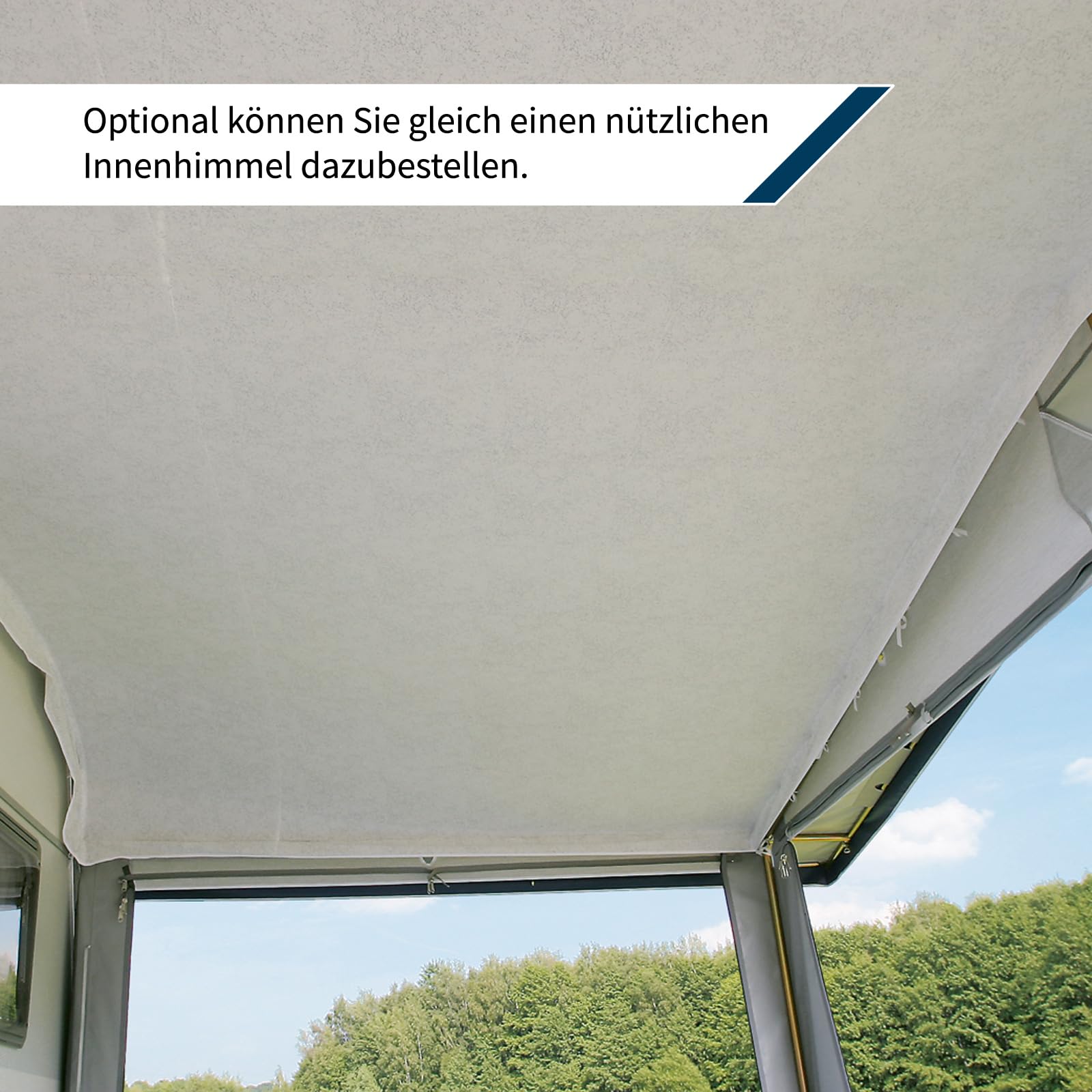 DWT Jubiläumsmodell für Einsteiger Jubilee 40 240cm Tiefe inkl.25 ST Gestänge, Reisezelt für Wohnwagen