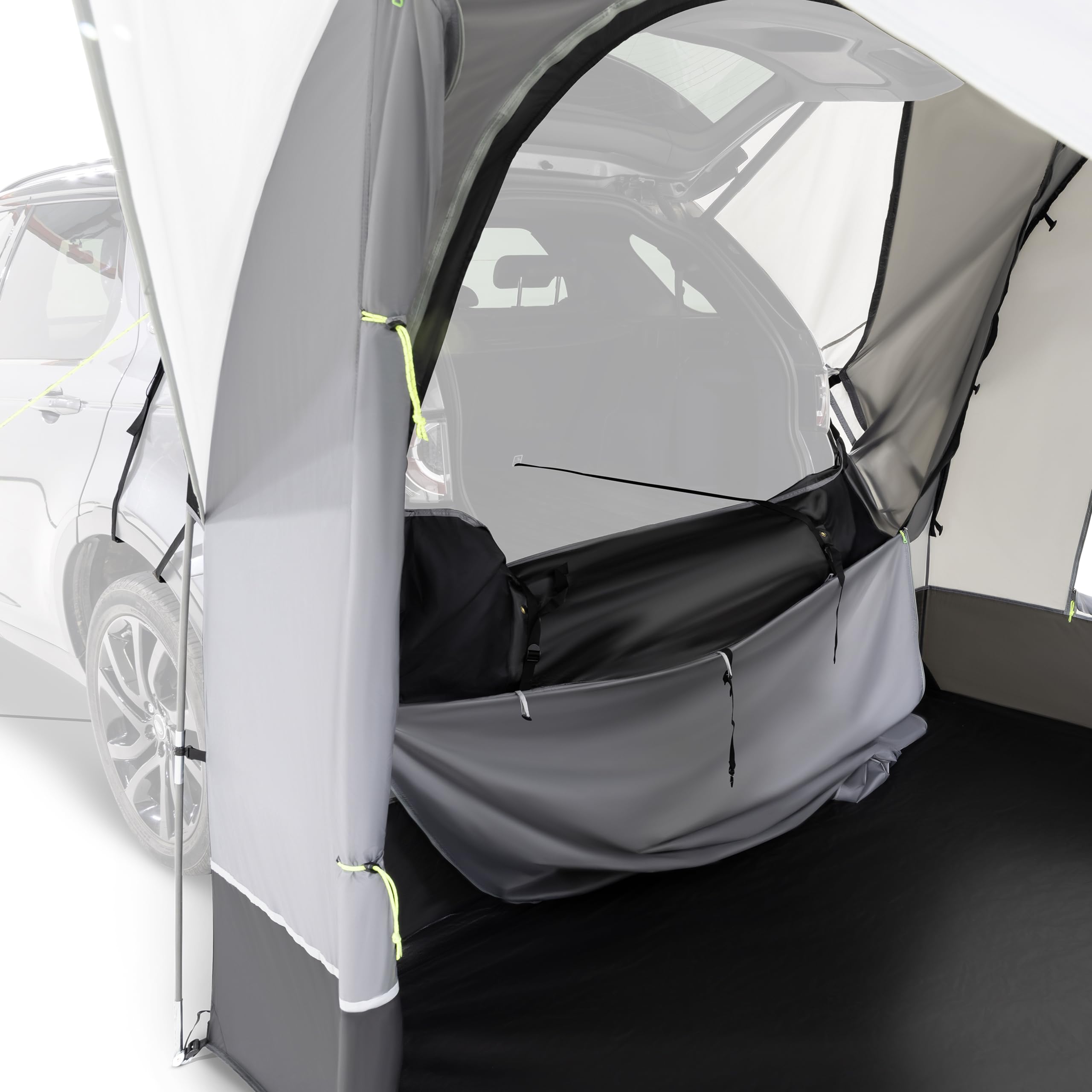 Kampa Drängler Busvorzelt Freistehend – 6,6 m² Heckzelt Auto Für 2 Personen – Autozelt Wasserdicht – 2,4 m breit – mit Fenster & Mückennetz – Camping & Outdoor