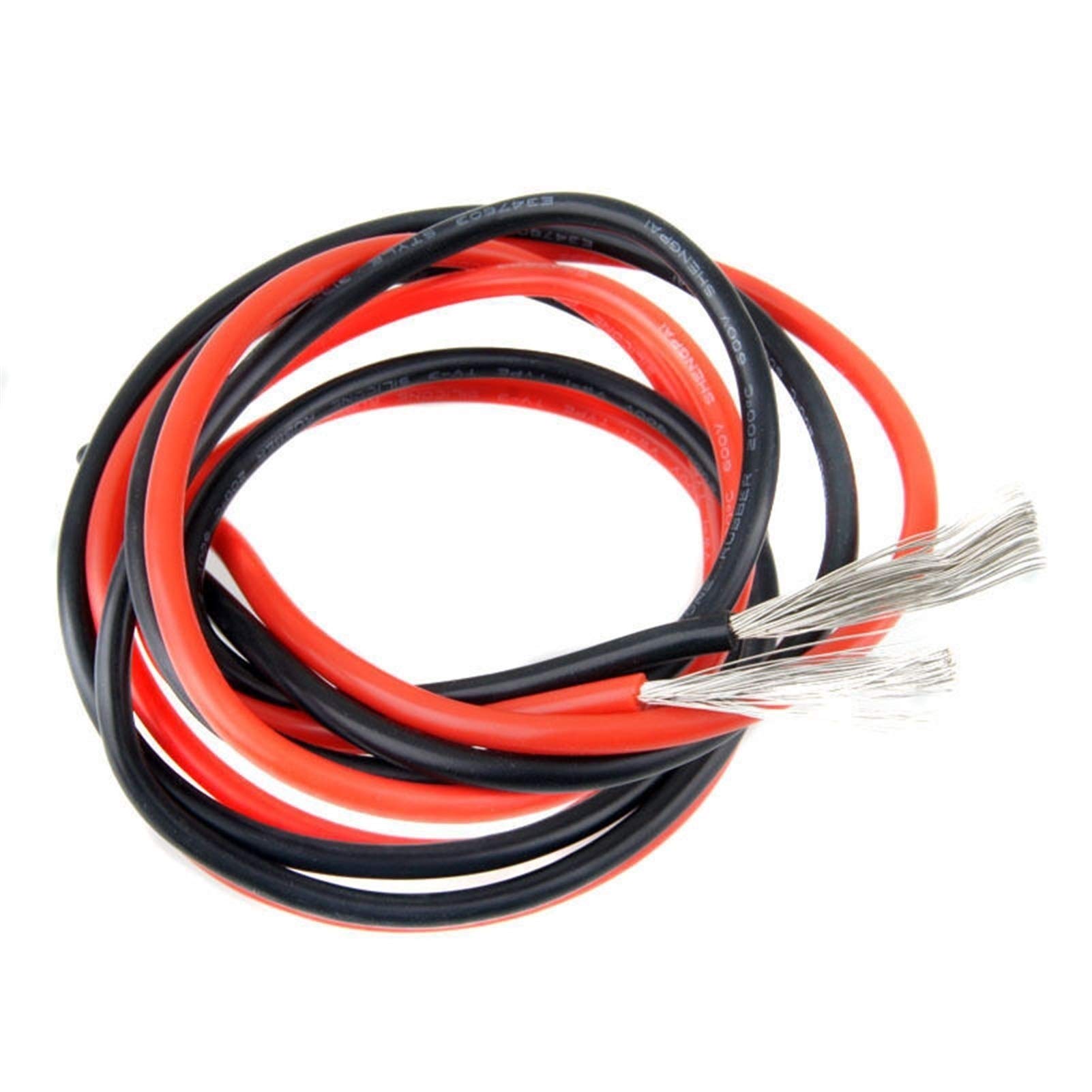 Cavo 10mm2 Cavo In Silicone 6.0 Mm² AWG10 Rosso - Altamente Flessibile, 1 Metro, Per Batterie LiPo/Li-Ion Silicone Cable AWG10 - Foto 9