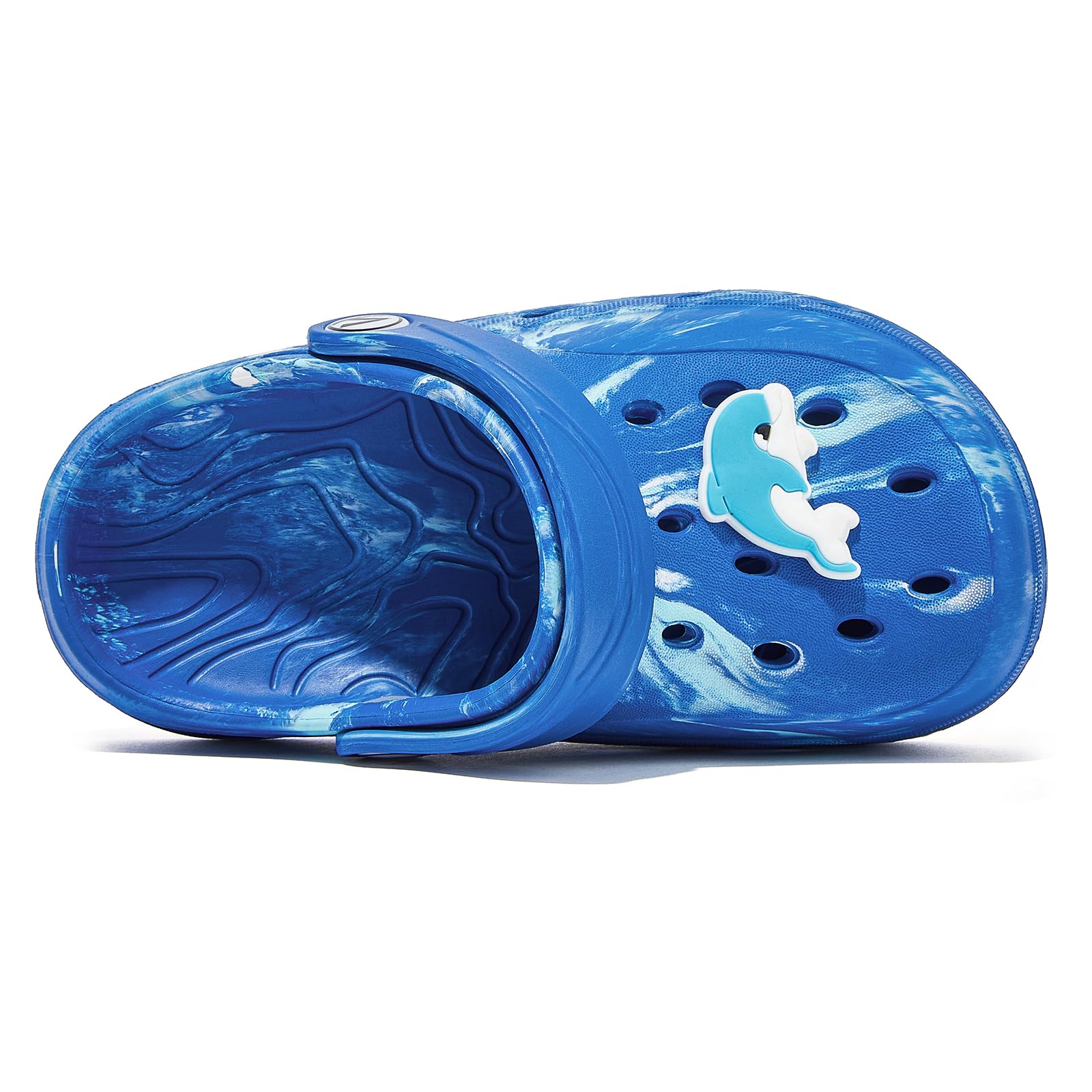 WOUEOI Kids Garden Clogs - Cartoon Rainbow Slides For Toddlers Boys & Girls, Size 10 US Toddler