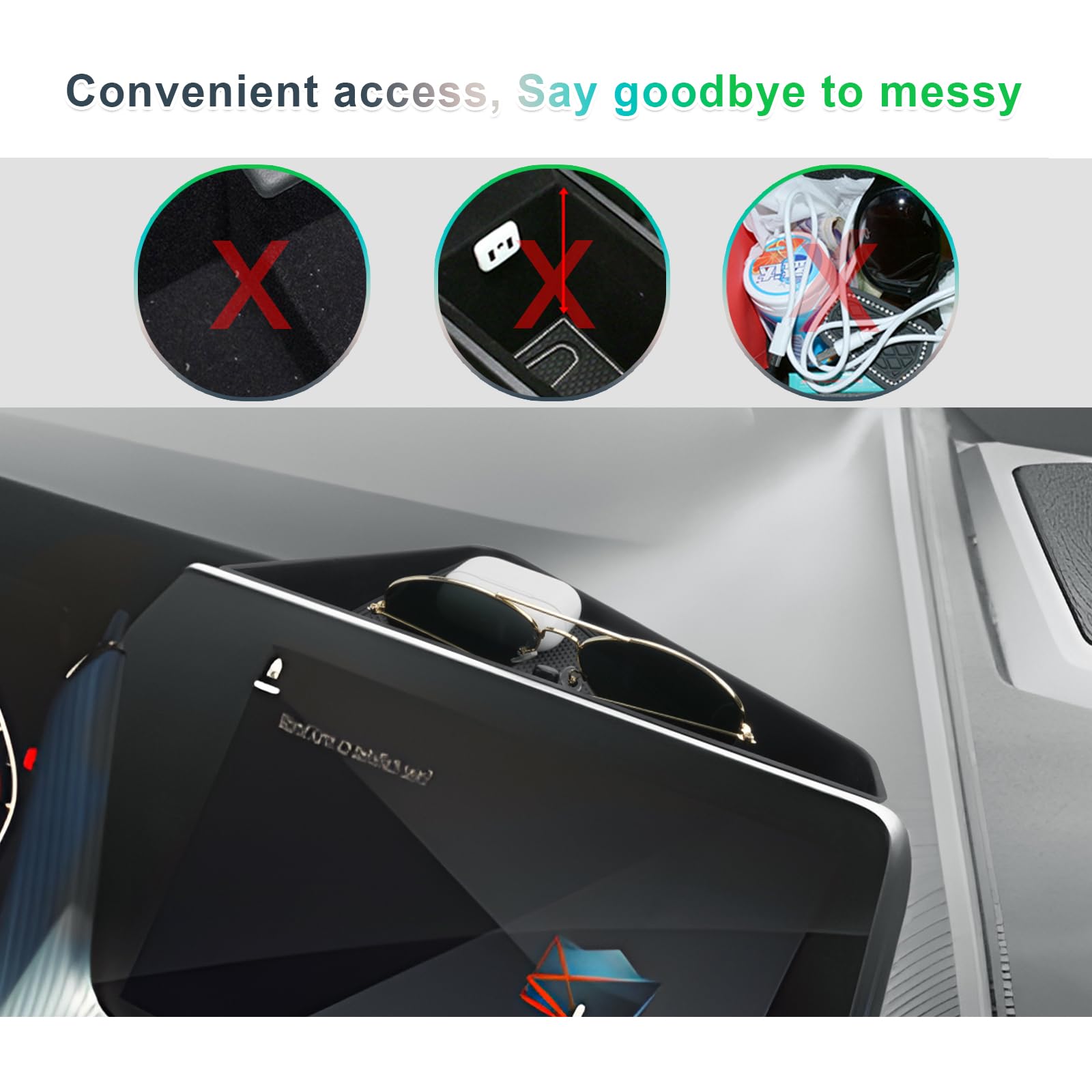 GAFAT Compatibile con BMW Serie 1 F40/Serie 2 F44 2019-2023 2024 Vano Portaoggetti Console Centrale, Serie 1 F40 Serie 2 F44 Posteriore dello Schermo Organizer Vassoio, Accessori Serie 1 F40