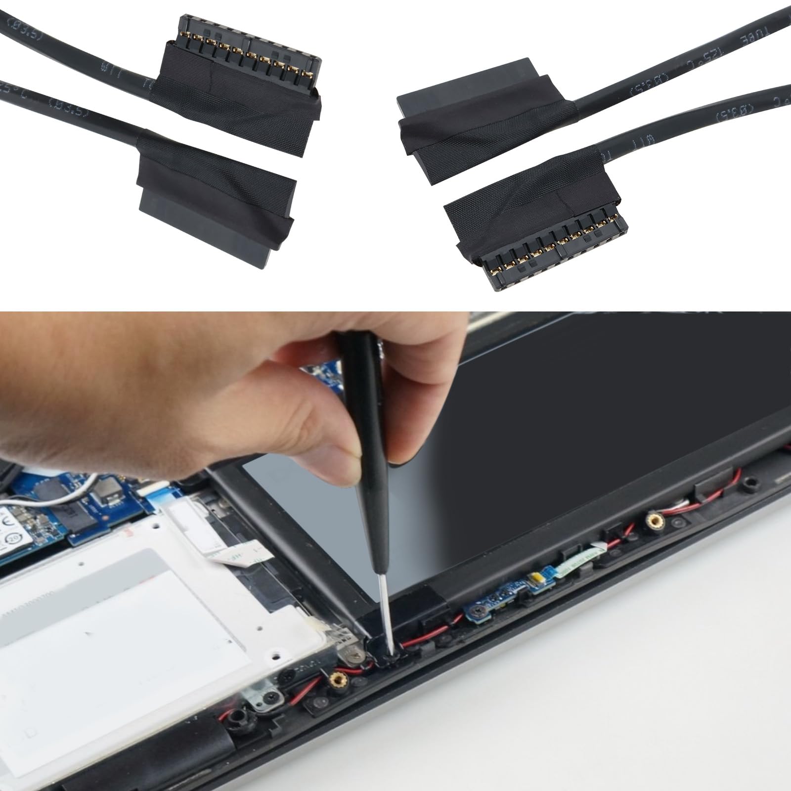 Lot De 2 Câbles De Batterie De Rechange Pour PC Portable Dell Latitude 5480 5280 5580 5590 5490 5491 - 0NVKD8 - 5