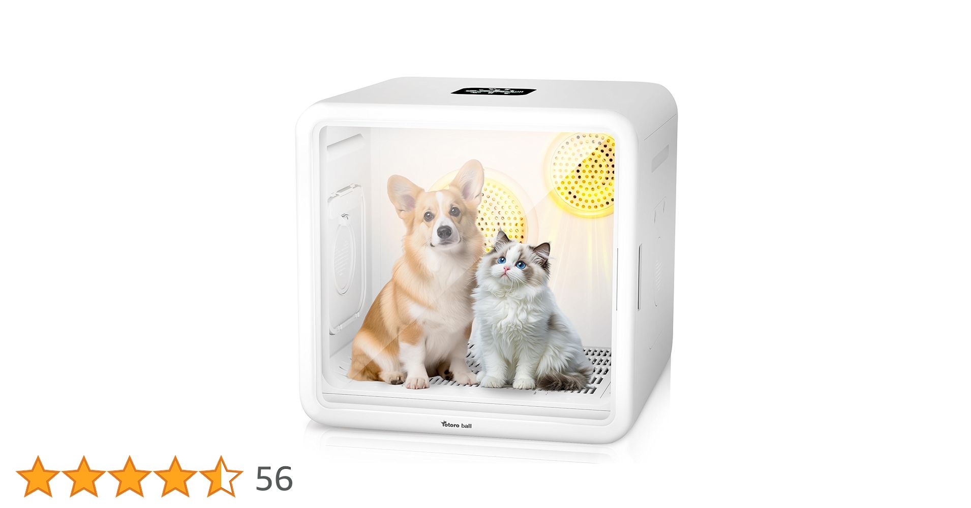 ペットドライルーム ドライヤー Totoro ball 小型犬 猫用ボックス Amazon | [業界初82L大容量]Totoro ball ペットドライルーム